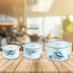 Hộp dưỡng sinh tròn đựng thực phẩm 11 cm + nắp (K) - Dưỡng Sinh - Đại Dương