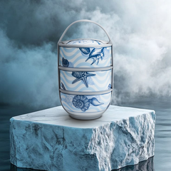 Hộp dưỡng sinh 3 tầng 12.5 cm - Đại Dương