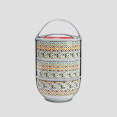 Hộp dưỡng sinh 3 tầng 12.5 cm - Mosaic
