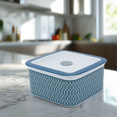 Hộp dưỡng sinh vuông đựng thực phẩm 15 cm + nắp - Indigo (LTA)