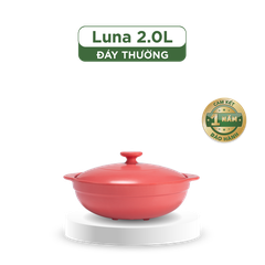 Nồi dưỡng sinh Luna (Nồi cạn) 2.0 L + nắp (CK) - Màu Đỏ 2