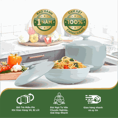 Nồi dưỡng sinh Vesta 3.0 L + nắp (CK) - Healthy Cook - Màu Xám 2