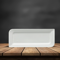 Dĩa chữ nhật dài 25 x 10.5 cm - Harmony Lys - Trắng Ngà