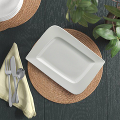 Dĩa chữ nhật 33 x 23 cm - Harmony Lys - Trắng Ngà