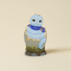 Tượng Rắn Phúc Thái 9.8 cm - Màu Xanh Dương