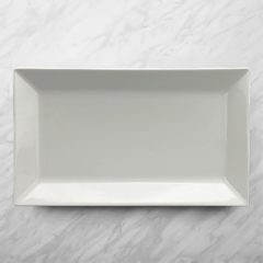 Dĩa chữ nhật lá 30 x 17 cm - Misc Assortment Lys - Trắng Ngà