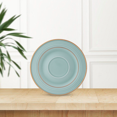 Dĩa lót chén 15 cm - Cordon - Men Ngọc Sương Mờ (Trang trí Vàng)