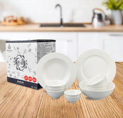 Bộ đồ ăn 9 sản phẩm - Jasmine - Trắng