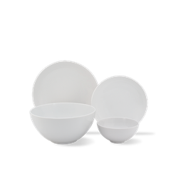 Bộ đồ ăn 09 sản phẩm - Timeless - Trắng