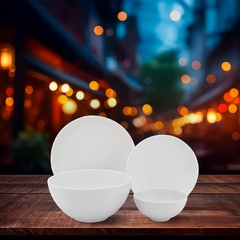Bộ đồ ăn 09 sản phẩm - Timeless - Trắng