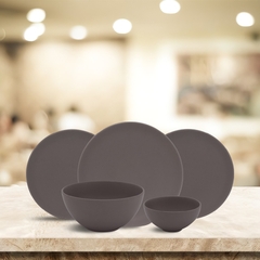 Bộ đồ ăn 17 sản phẩm - Timeless - Màu Xám 3