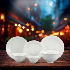 Bộ đồ ăn 22 sản phẩm - Sen IFP - Trắng Ngà