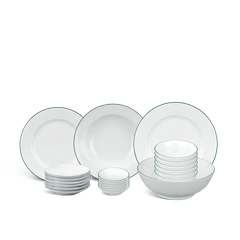 Bộ đồ ăn 22 sản phẩm - Jasmine - Chỉ Xanh Lá