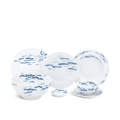 Bộ đồ ăn 23 sản phẩm - Jasmine - Cá Cơm Sương Mờ L1