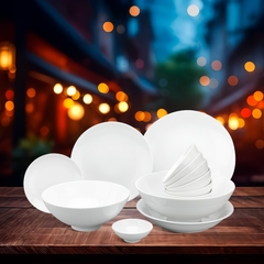 Bộ đồ ăn 36 sản phẩm - Daisy - Trắng