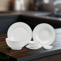 Bộ đồ ăn 36 sản phẩm - Jasmine - Chỉ Xanh Lá