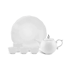 Bộ trà 0.3 L - Mẫu Đơn - IFP Chỉ Bạch Kim