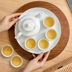 Bộ trà 0.35 L - Jasmine - Viền Chỉ Vàng
