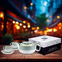 Bộ trà 0.38 L - Gastroline - Đồng Tâm Xanh Lá