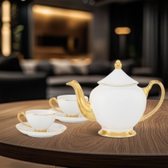 Bộ trà 0.65 L - Hoàng Cung - Chỉ Vàng
