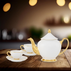 Bộ trà 0.65 L - Hoàng Cung - Chỉ Vàng