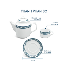Bộ trà 0.7 L Jasmine - Chim Lạc