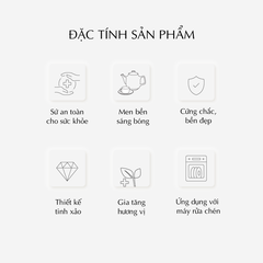 Bộ trà 0.8 L - Camellia - Diệp Lục