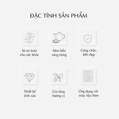 Bộ bình cà phê 0.45 L - Anh Vũ IFP - Trắng Ngà