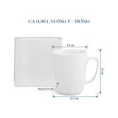 Ca 0.36 L Vuông T - Trắng