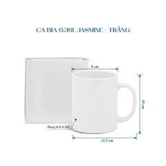 Ca bia 0.36 L - Jasmine - Trắng