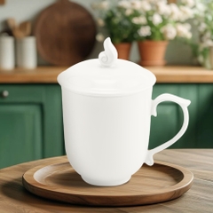 Ca trà 0.30 L - Mẫu Đơn - Trắng