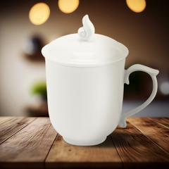 Ca trà 0.30 L - Mẫu Đơn - Trắng
