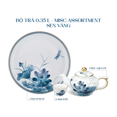 Bộ trà 0.35 L - Misc Assortment - Sen Vàng