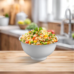 Chén cơm 11.5 cm - Mẫu đơn IFP - Chỉ Bạch Kim