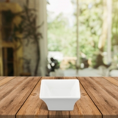 Chén chấm vuông 7 cm - Vuông - Trắng Ngà