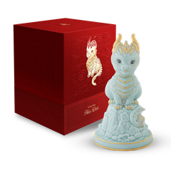 Tượng rồng Hảo Đức 23.9 cm - Men Ngọc Sương Mờ