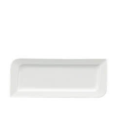 Dĩa chữ nhật dài 31 x 12 cm anh vũ Lys Trắng Ngà