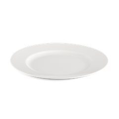 Dĩa tròn 25 Cm -  Jas Lys -  Trắng Ngà
