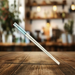 Đũa sứ dưỡng sinh 24.4 cm (2đôi/HQ) - Dưỡng sinh IFP – Màu Xanh Dương Pastel