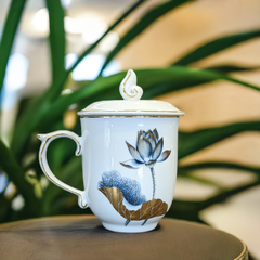 Ca trà 0.30 L - Mẫu Đơn - Tịnh Tâm Vàng