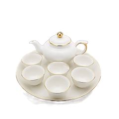 Bộ trà 0.35 L - Misc Assortment - Viền Chỉ Vàng
