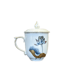 Ca trà 0.30 L - Mẫu Đơn - Tịnh Tâm Vàng