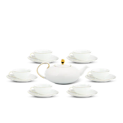 Bộ trà Elip 0.47 L - Anna- Viền Chỉ Vàng