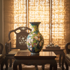 Bình hoa 41 cm - Sen Cobalt Đỏ - Bình Hoa - Trang Trí