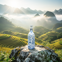 CHAI SỨ DƯỠNG SINH VUÔNG 1.0 L + NẮP (K1) NAM QUỐC (8 PHIÊN BẢN)