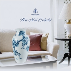 Bình hoa 27x14.5 cm - Bình hoa - Hoa Mai (Cobalt)