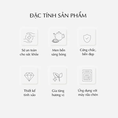 Bộ trà 0.7 L - Jasmine - Vinh Quy Nhạt