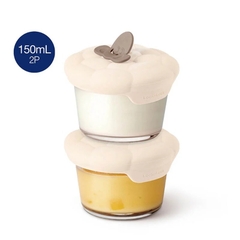 Hộp Đựng Thức Ăn Cho Bé LocknLock – 150 ml × 2 Hộp – Màu Ngà – LNG058S2IVY