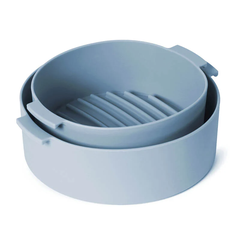Khay Silicone Dành Cho Nồi Chiên Không Dầu Và Lò Vi Sóng, 238x210x70mm - 2 Màu (Xanh Dương, Hồng) - LocknLock - CKB002