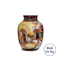 Bình hoa 26 cm - Duyên Quê - Bình Hoa - Trang trí